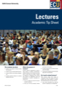 lectures.jpg Lectures tip sheet