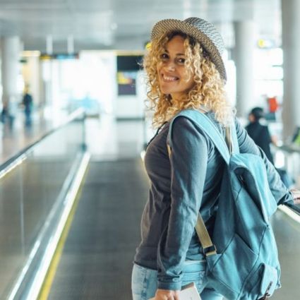 Girl at airport