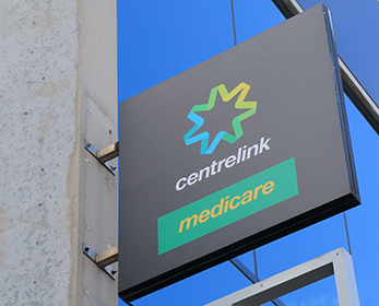 Centrelink Sign